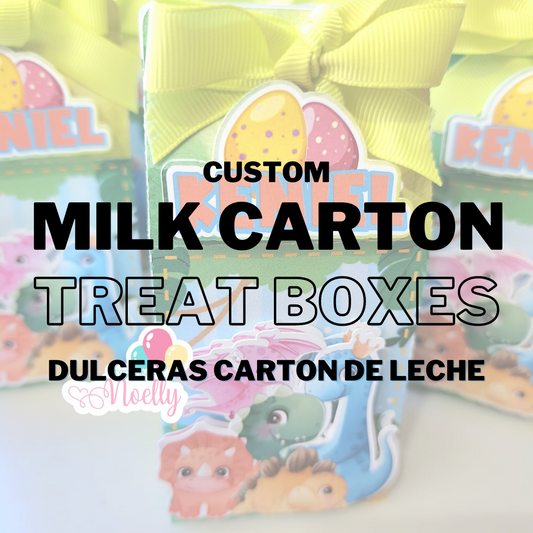 Milk Carton Treat Boxes  / Dulceras Carton de Leche 12ct