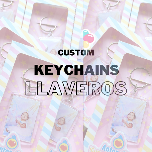 Custom Keychains / Llaveros 12ct