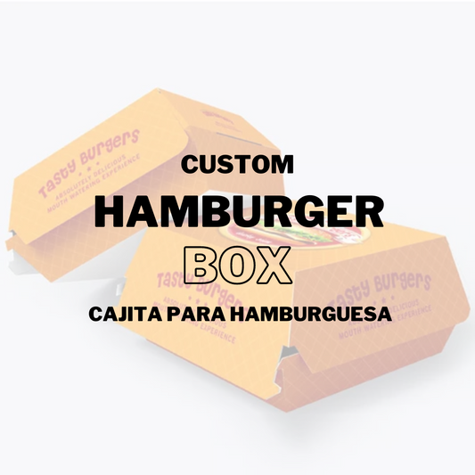 Custom Burger Box Party Favors 12ct