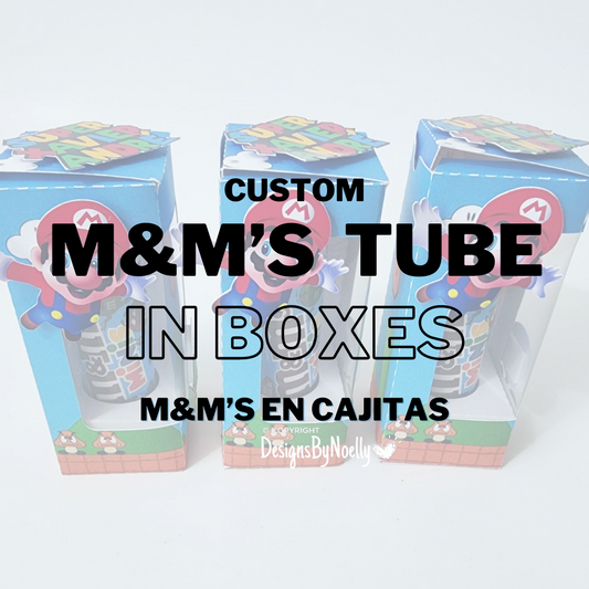 M&M's Tube in Box  / Mini M&M's en Cajas 12ct