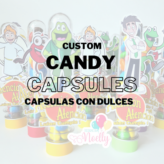 Candy Capsules  /Capsulas con Dulces 12ct
