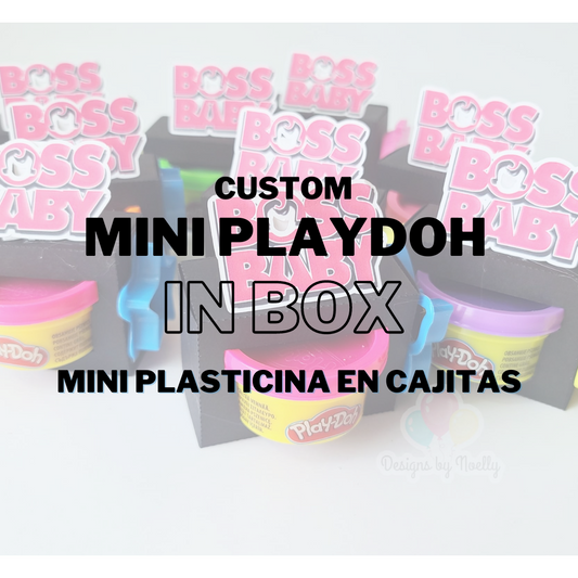 Mini Playdoh with Box  / Cajita con Plasticina 12ct