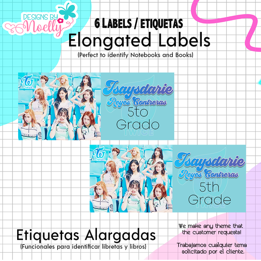 Elongated Labels / Etiquetas Alargadas