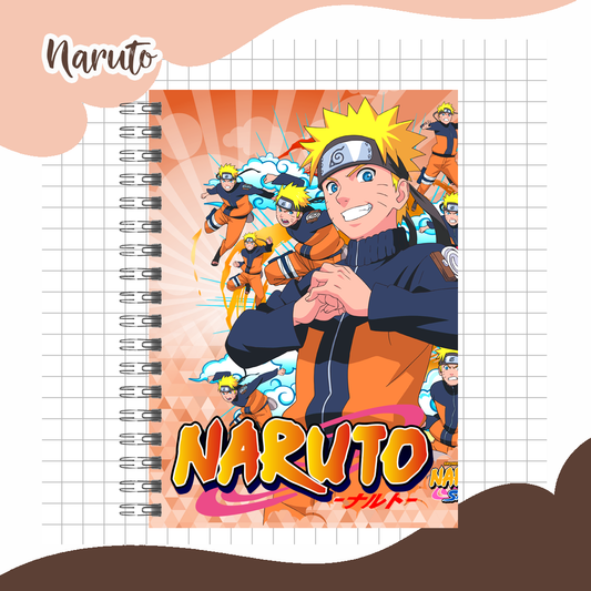 Spiral Naruto Notebook / Grade Tracker / Schedule / Assignments / Anime