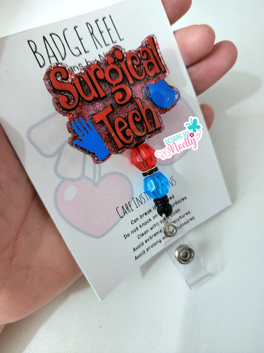 Surgical Tech Badge Reel