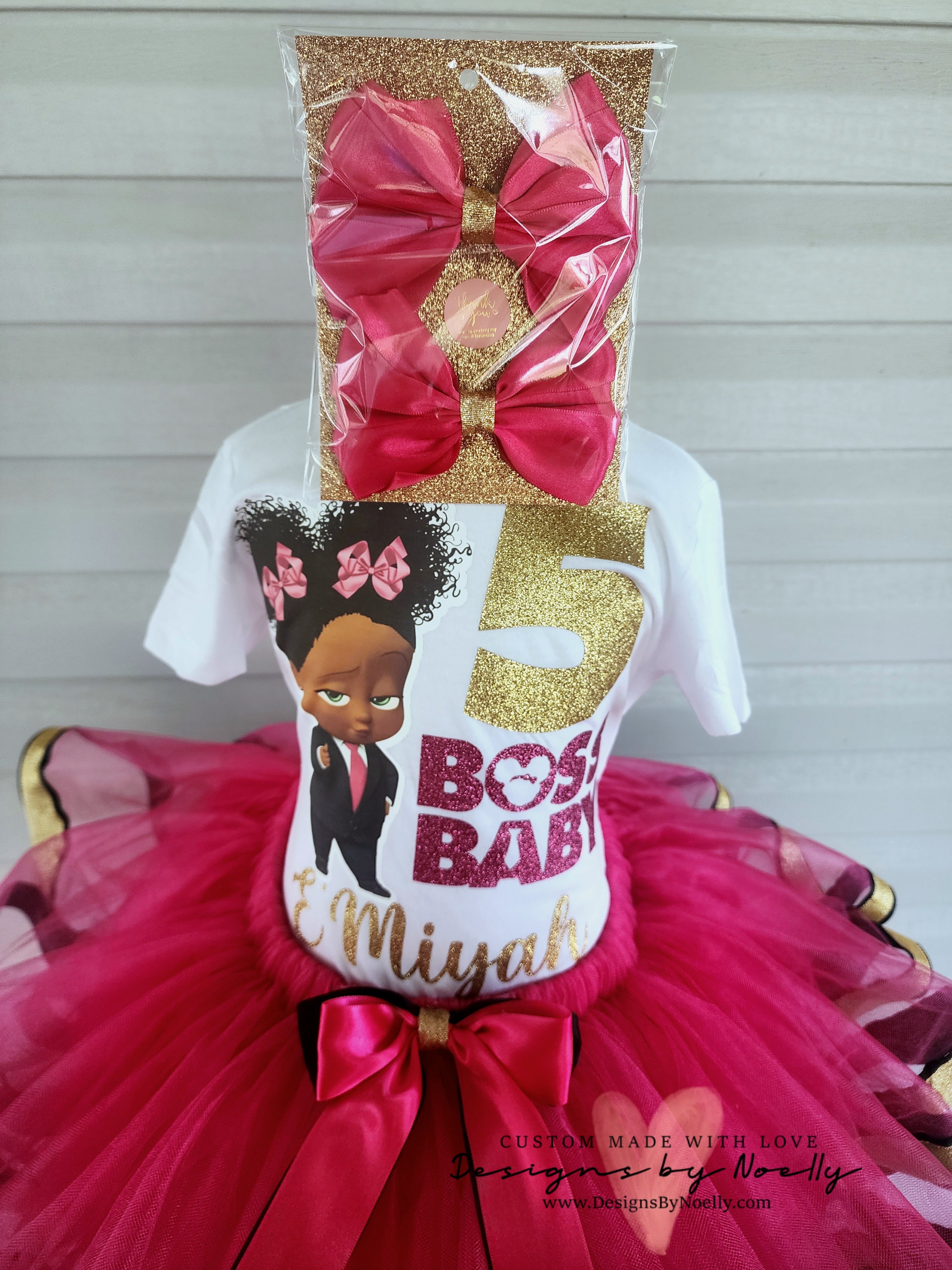 Boss baby girl outfit best sale