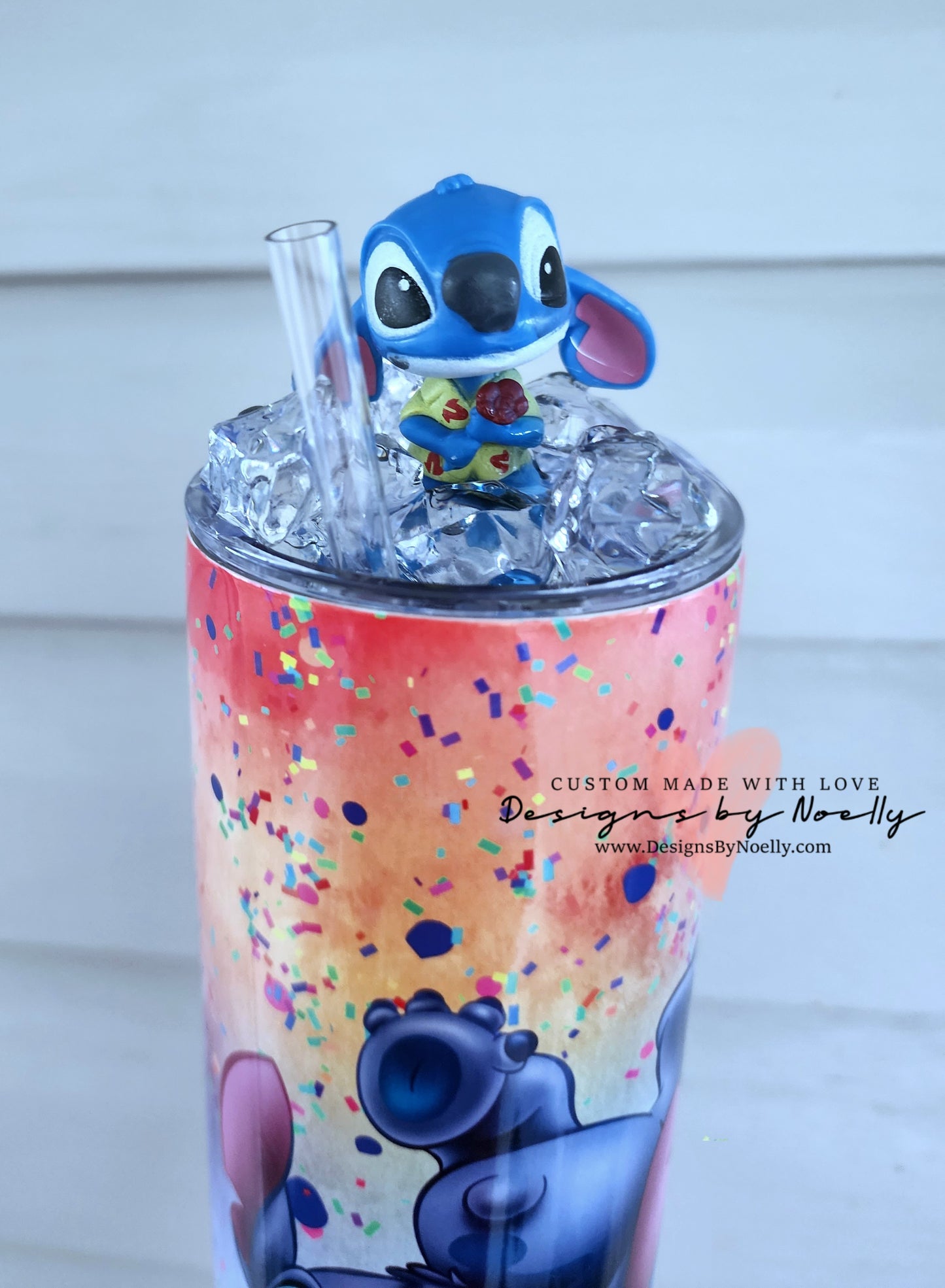 Stitch 20 oz tumbler with straw and lid sublimation