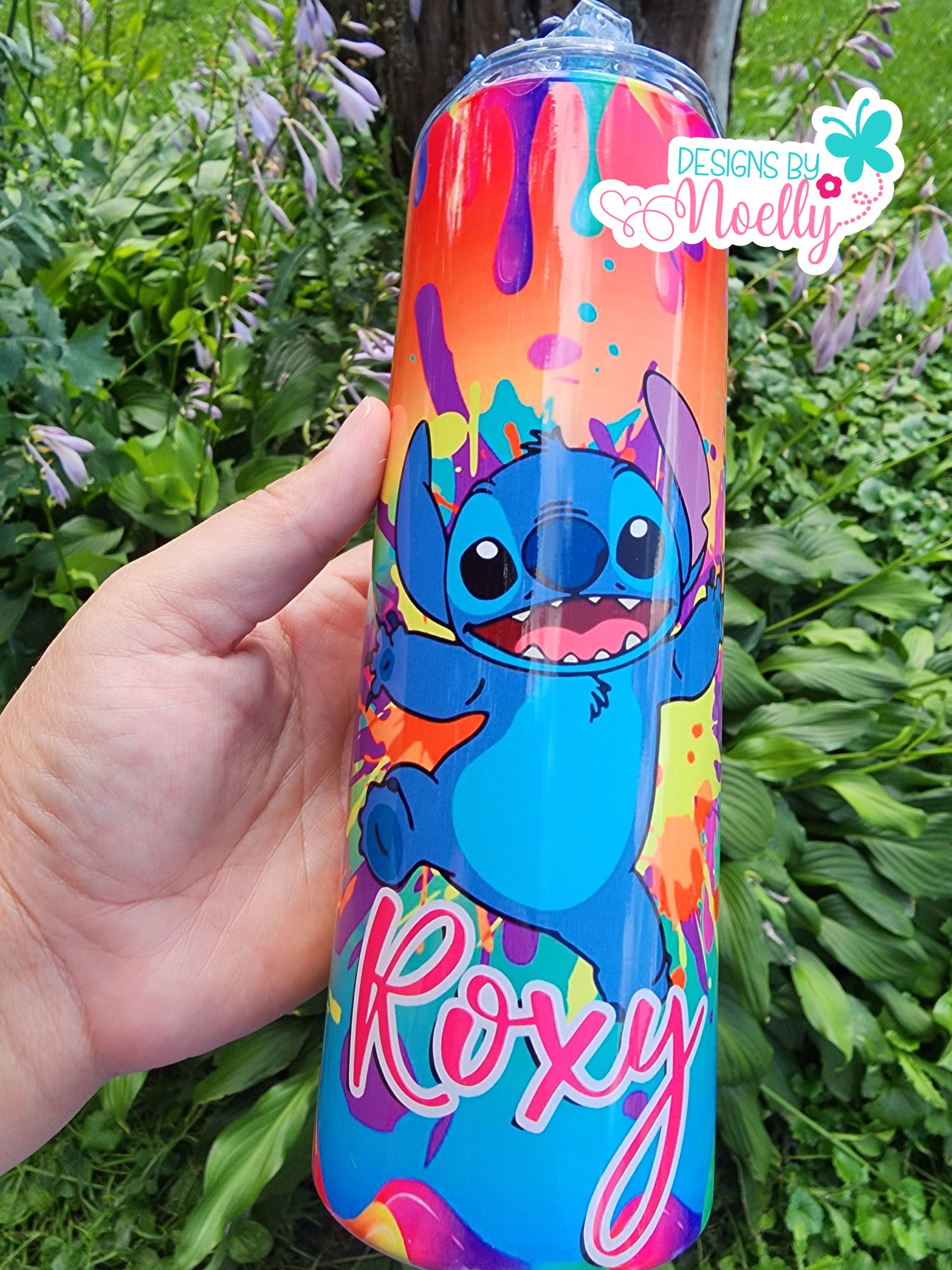 Disney's Lilo & Stitch Glitter Water Bottle