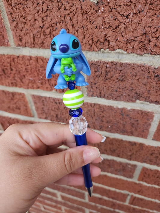 Stitch  Custom Made Beaded Pens| Character Pens