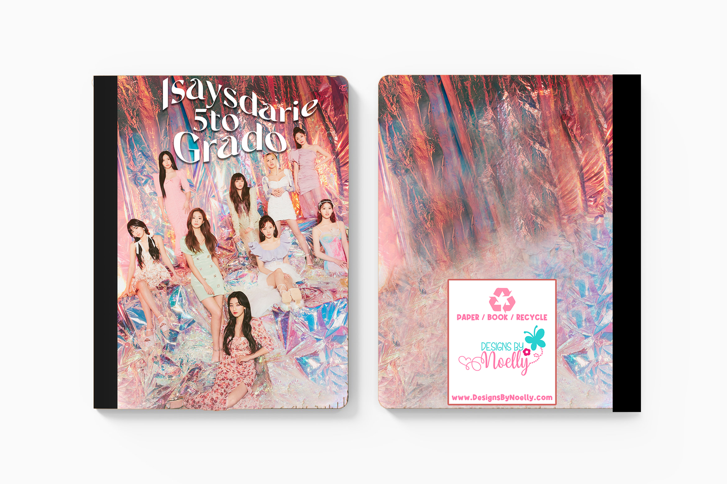 Twice K-POP Group Theme 100 Page Composition Notebook