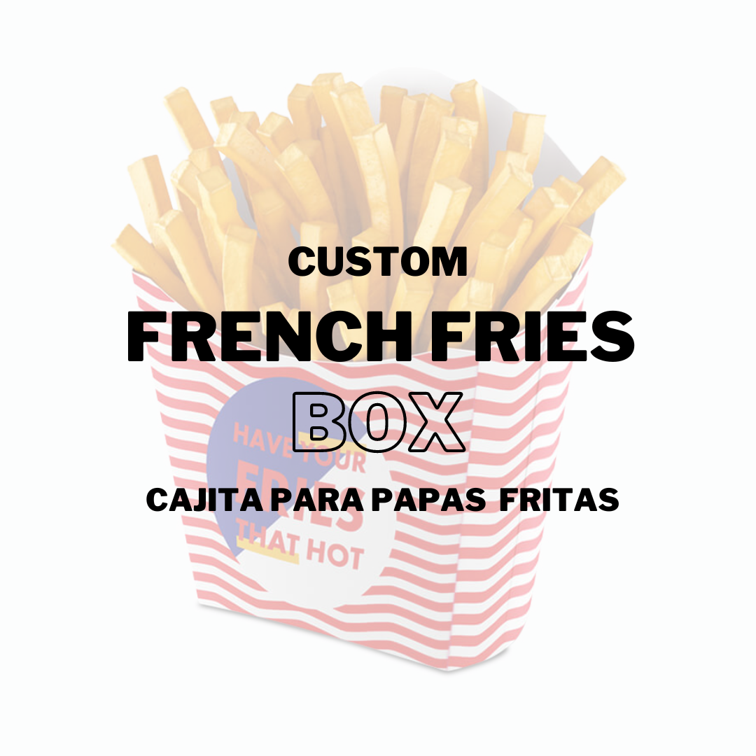 Custom French Fries Box Party Favors 12ct