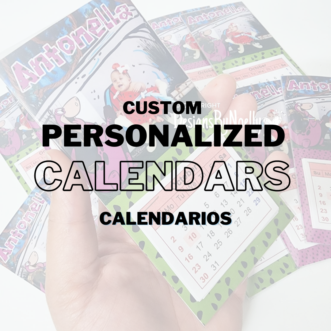 Personalized Calendars / Calendarios 6ct - 12ct