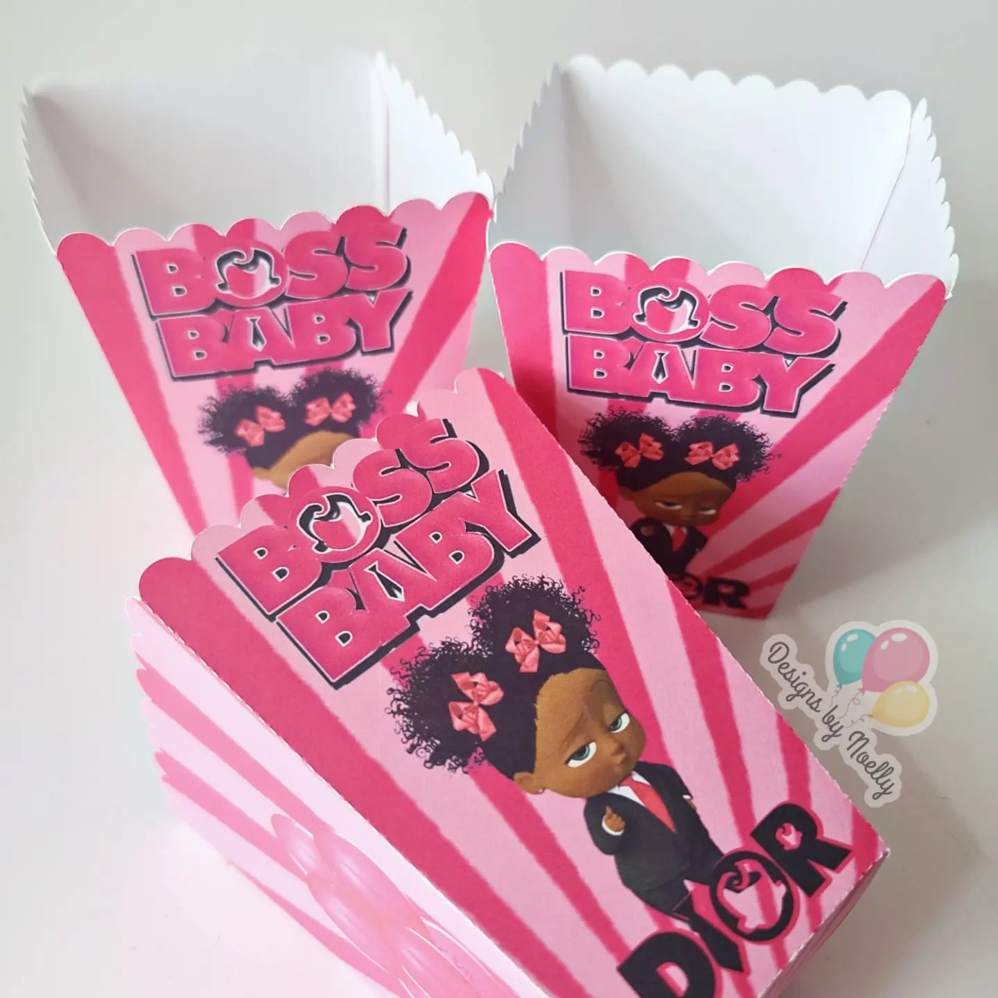 Boss Baby Pink Party Favors