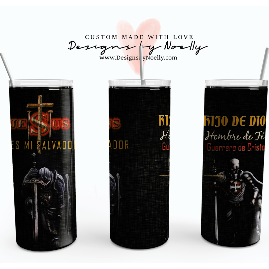 SPA "Jesus Mi Salvador" Soldado Vaso Cristiano 20oz Tumbler