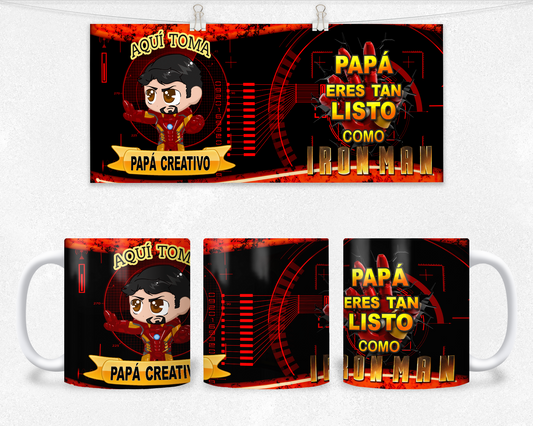 Iron Man/ Papa Creativo  / Padres / Taza / Mug