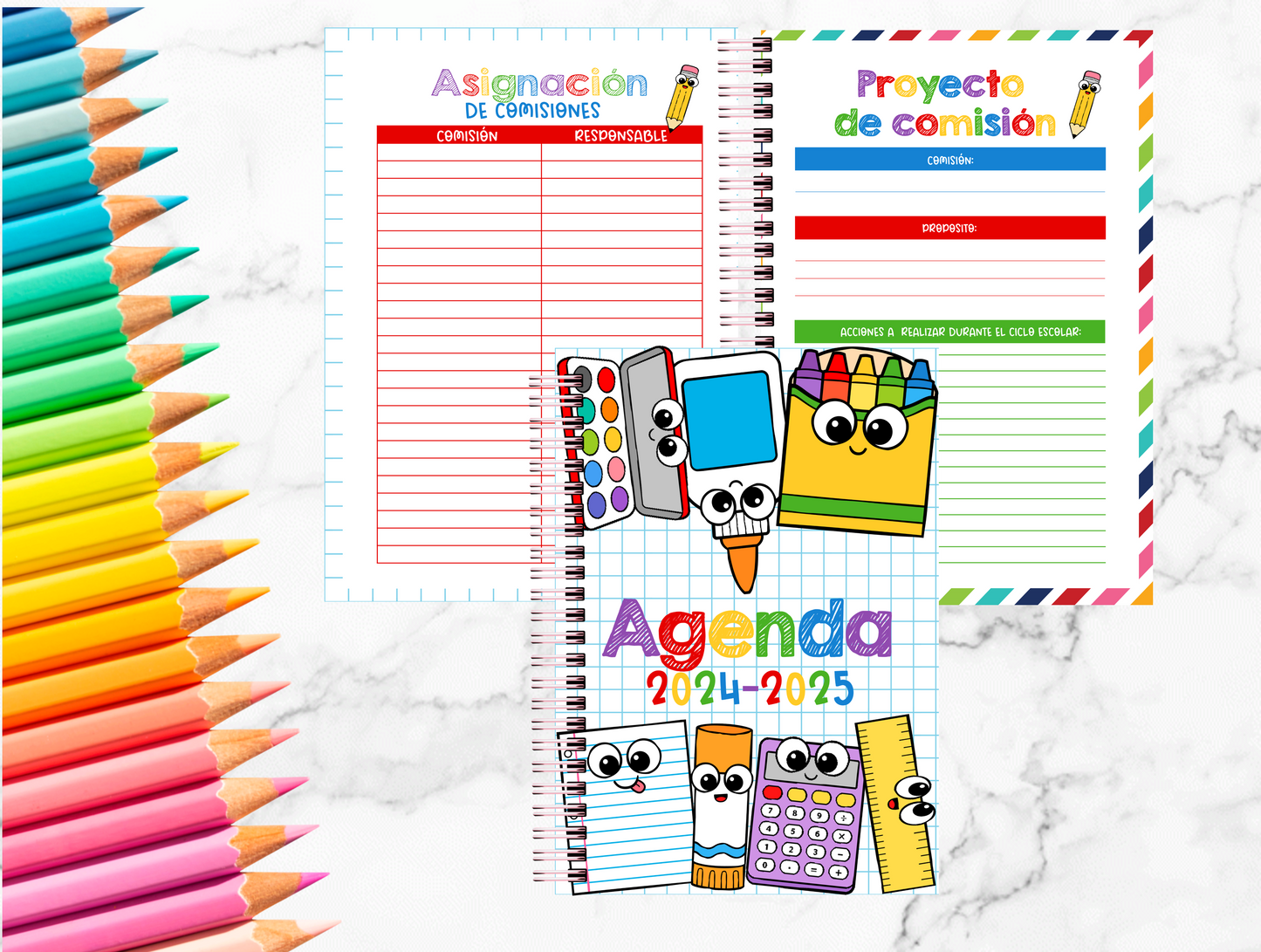 Agenda Escolar / School Year Planner/ Maestras / Estudiante
