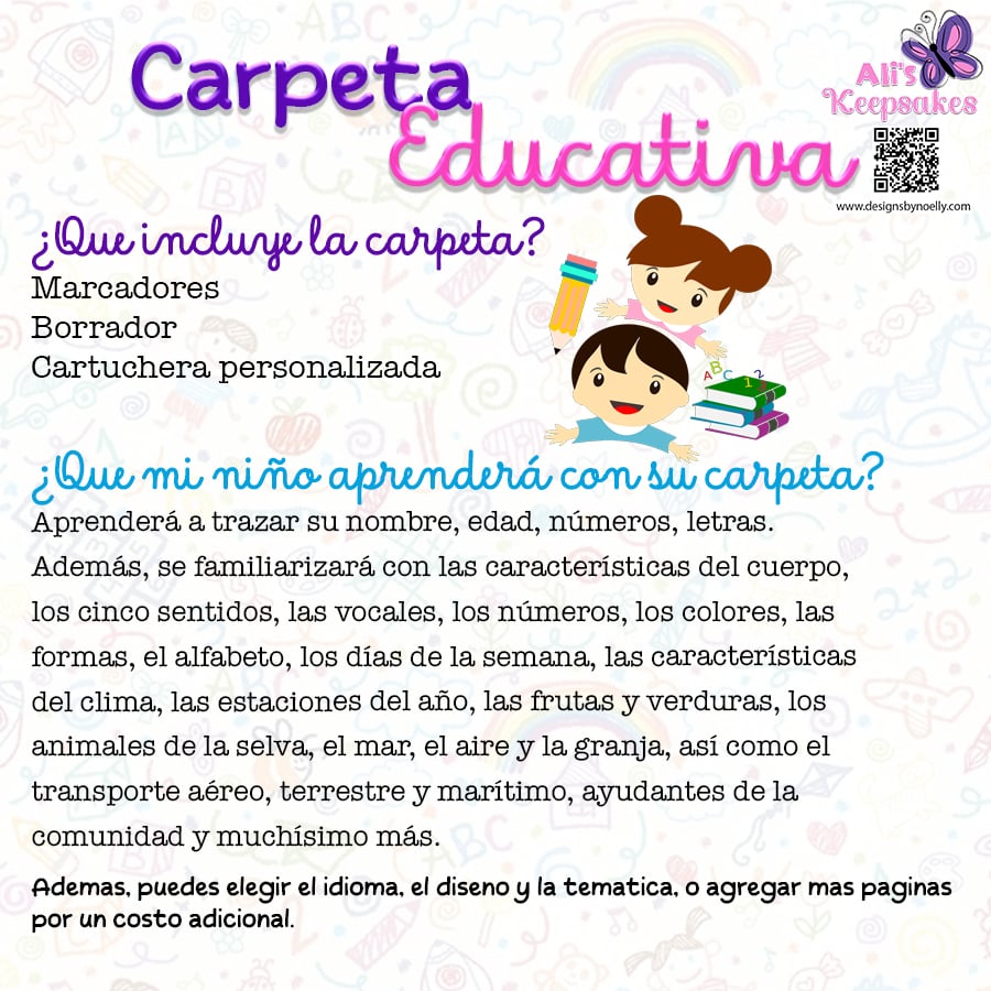 Carpeta Educativa | Educational Binder | Learning | Preeschool | Aprendizaje | Homeschooling | Busy Book