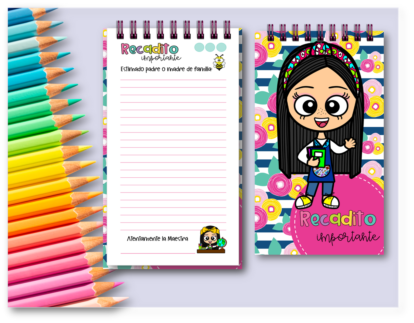 Recaditos Libreta / Notas / Apuntes - Errands Notebook / Techer's Note for Parents notebook