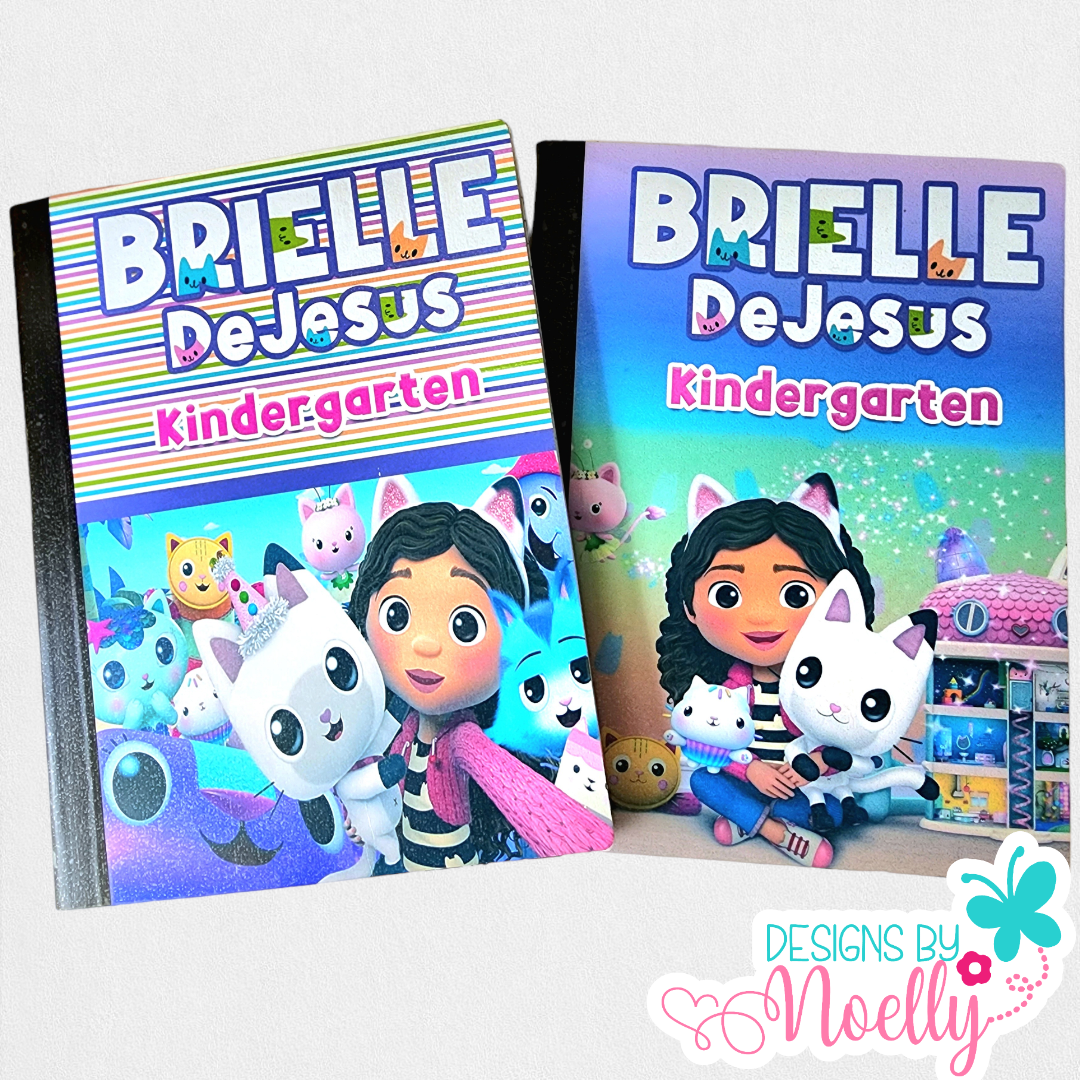 Gabby's Dollhouse Theme 100 Page Composition Notebook, Back to School, School Supplies