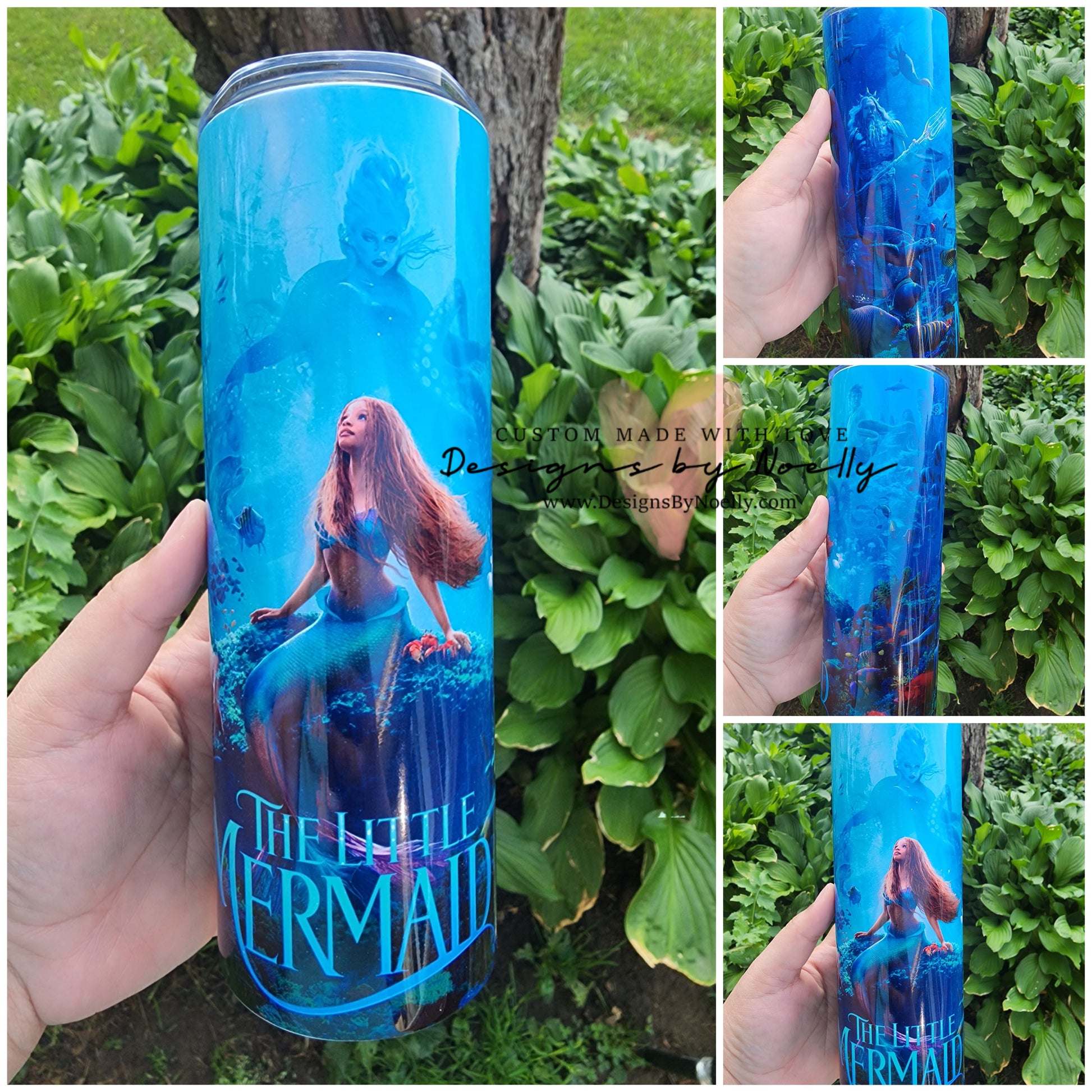 The Little Mermaid 16oz Travel Tumbler Re-Usable Ice Cubes Part of Your  World