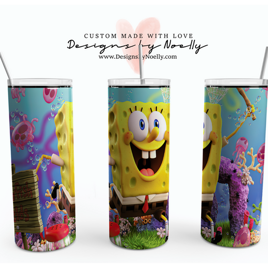 SpongeBob & Sea 3D  20oz Tumbler