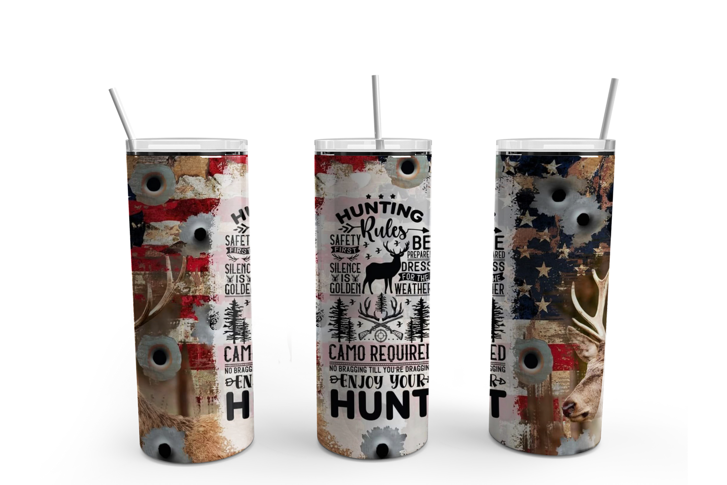 Hunting Rules 20oz Tumbler / Father's Day / Dad