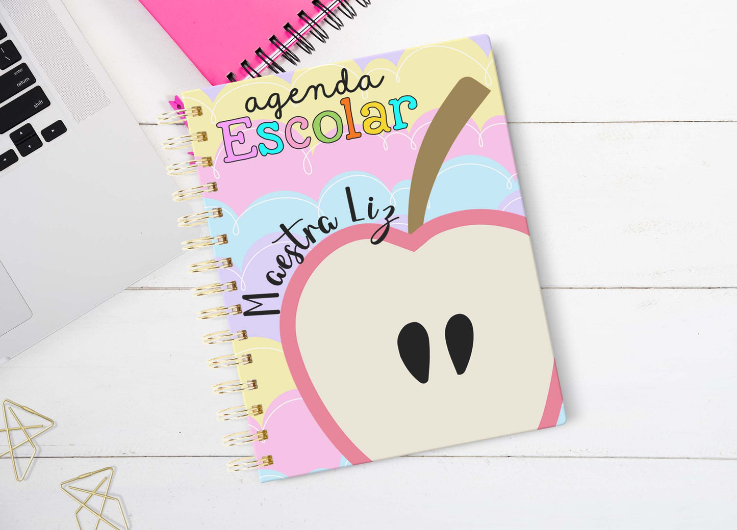 Teacher's Agenda Apple /  Agenda Escolar / School Year Planner/ Maestras/ Students/ Estudiantes