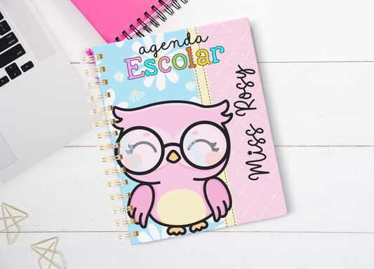 Pink Owl Teacher's Agenda  /  Agenda Escolar / School Year Planner/ Maestras/ Students/ Estudiantes