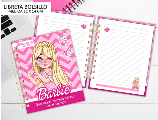 Barbie Pocket Notebooks / Libretas de Bolsillo / Teacher's Gift / Students / Estudiantes / Maestros