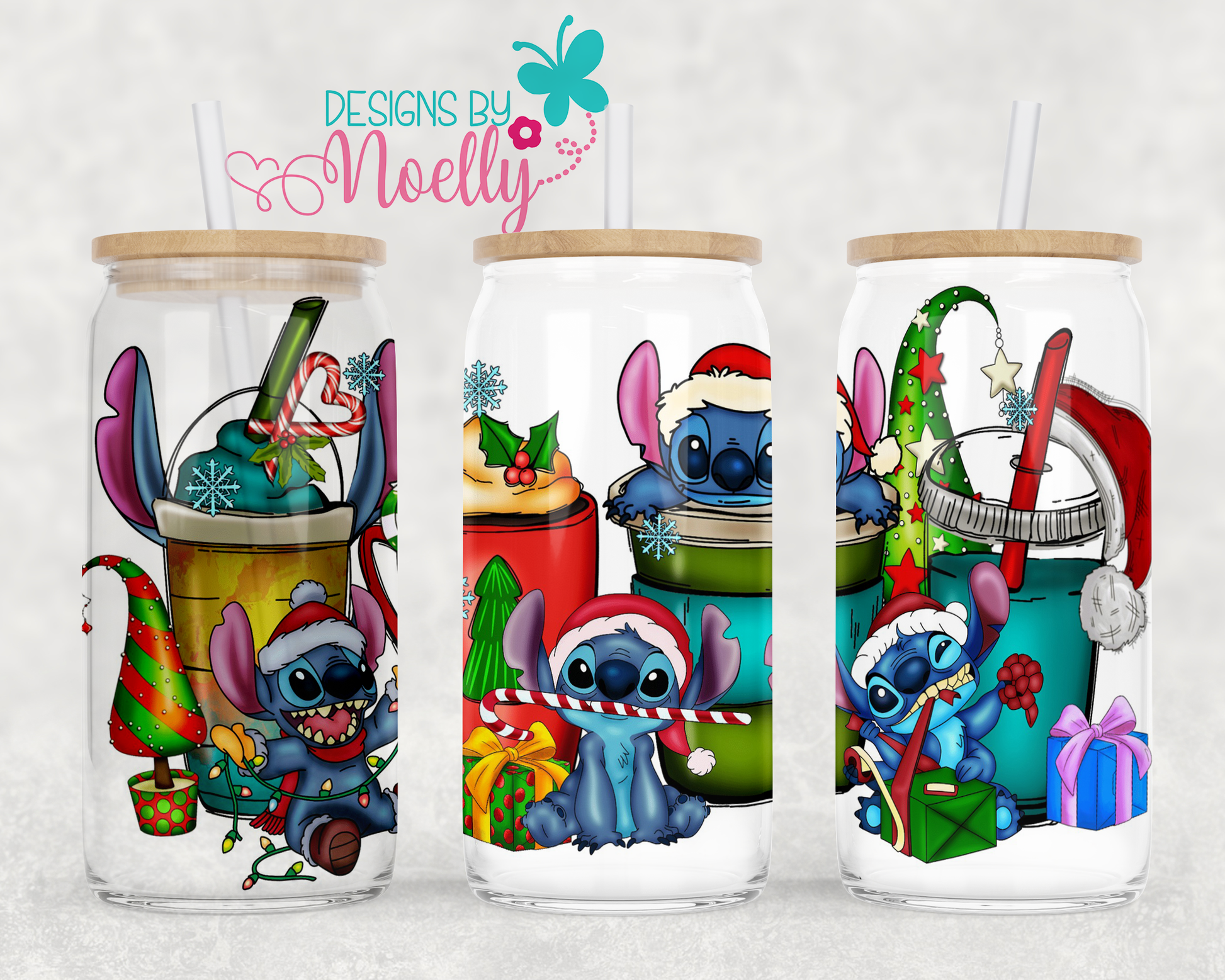 Scary Movie Nightmare Before Christmas Glass Can 16oz - Sublimation Design  - Sublimation Design – Designs by Noelly