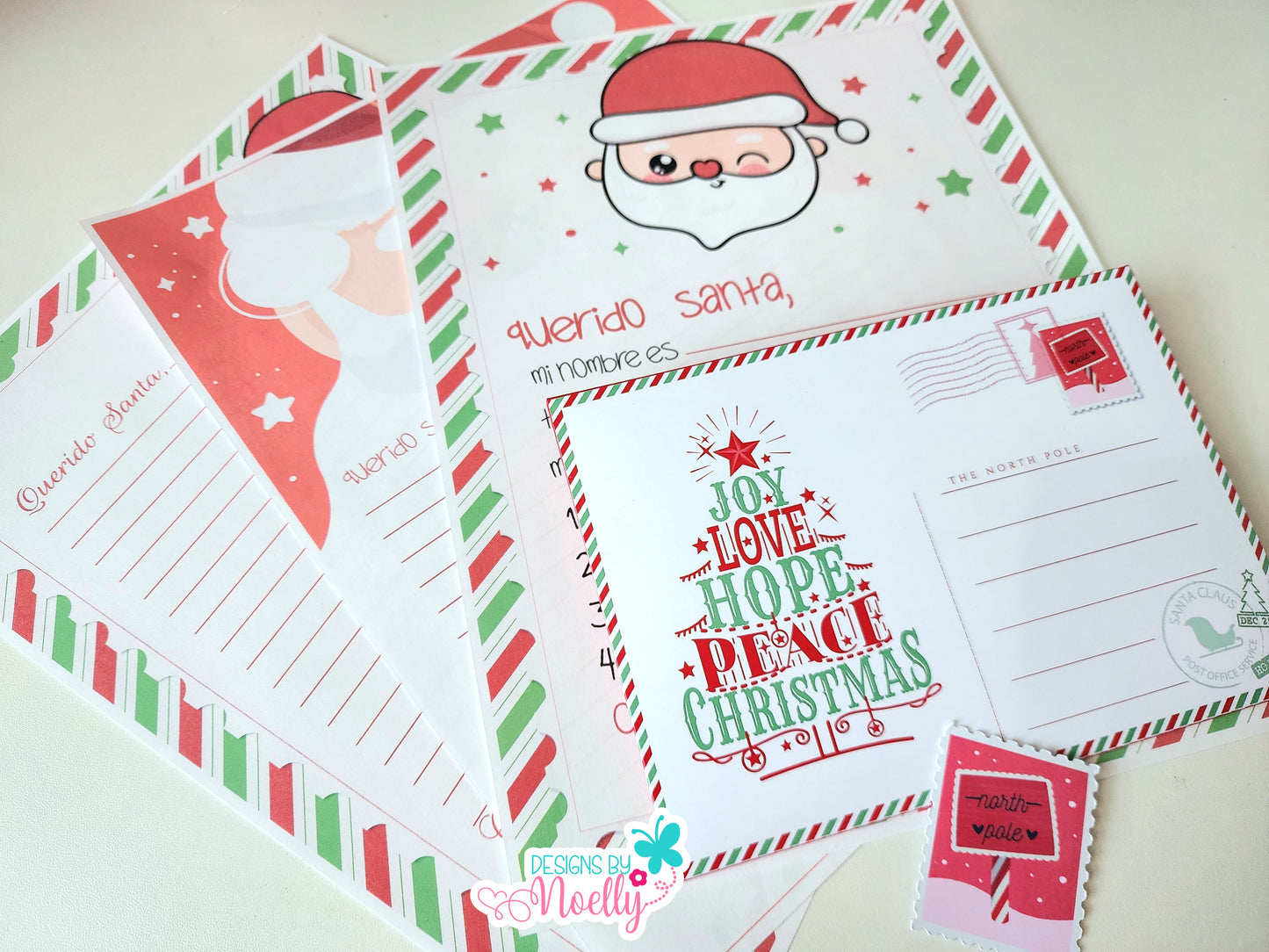 Santa's Letter Kit , Carta a Santa Kit