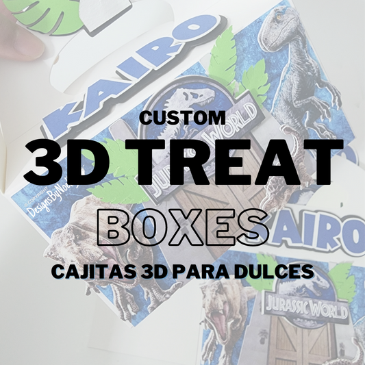 3D Treat Boxes - Cajitas 3D Para Dulces 12ct