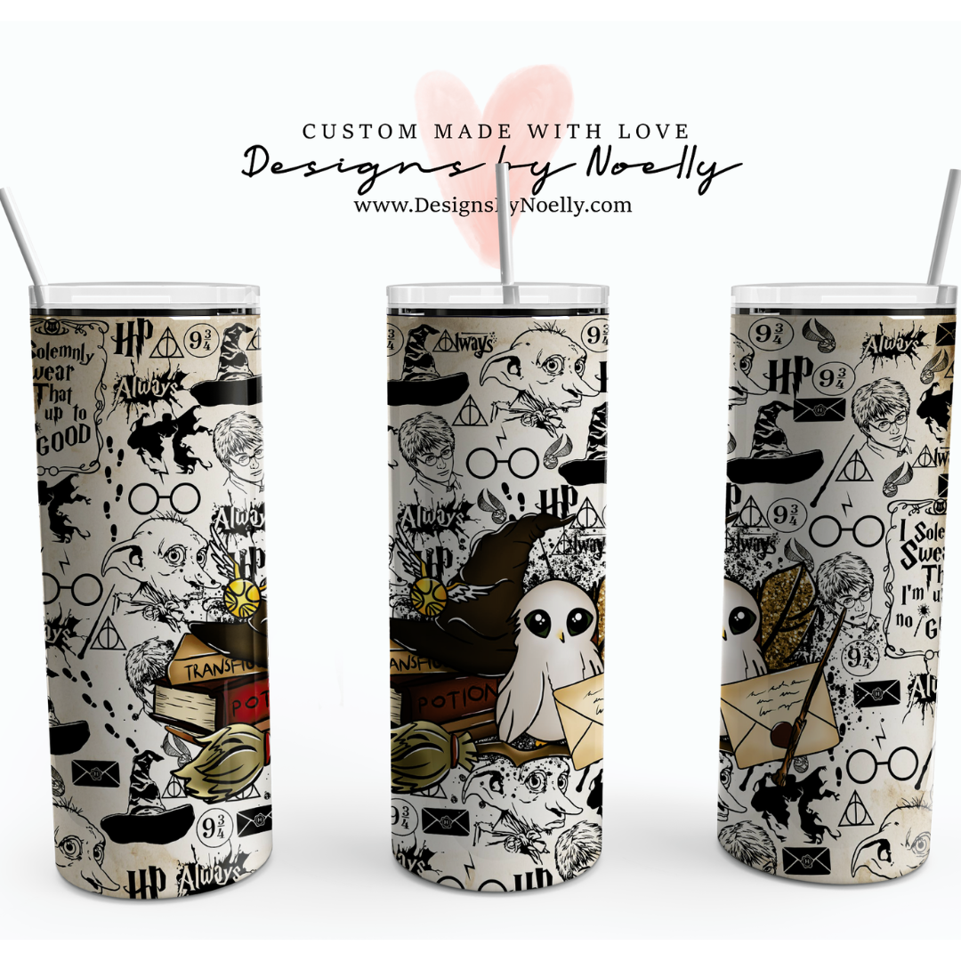 Harry Potter Tumbler 20 OZ – Designs by Noelly