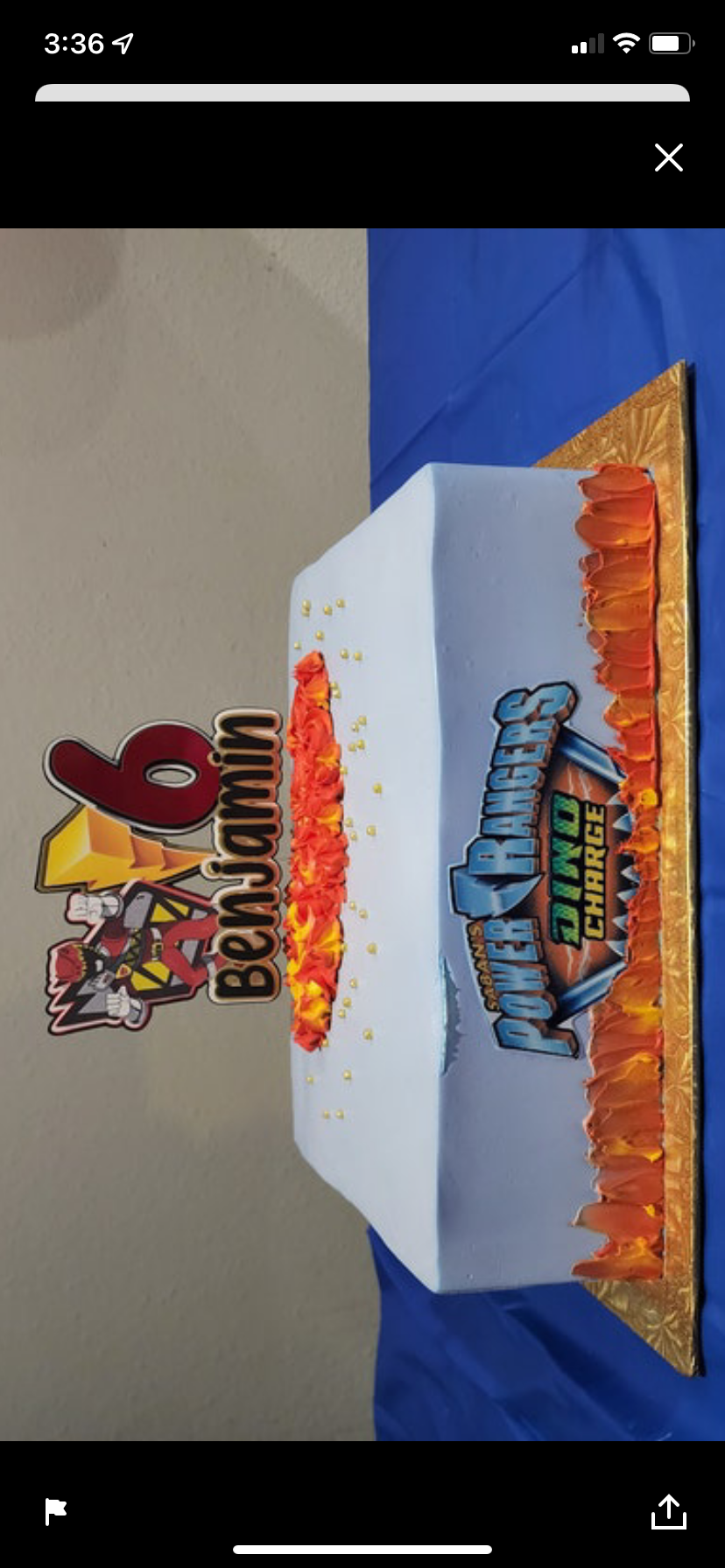 Power Rangers Inspired Cake Topper