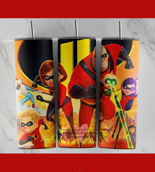 Incredibles 20 oz Custom Tumblers, Sublimation