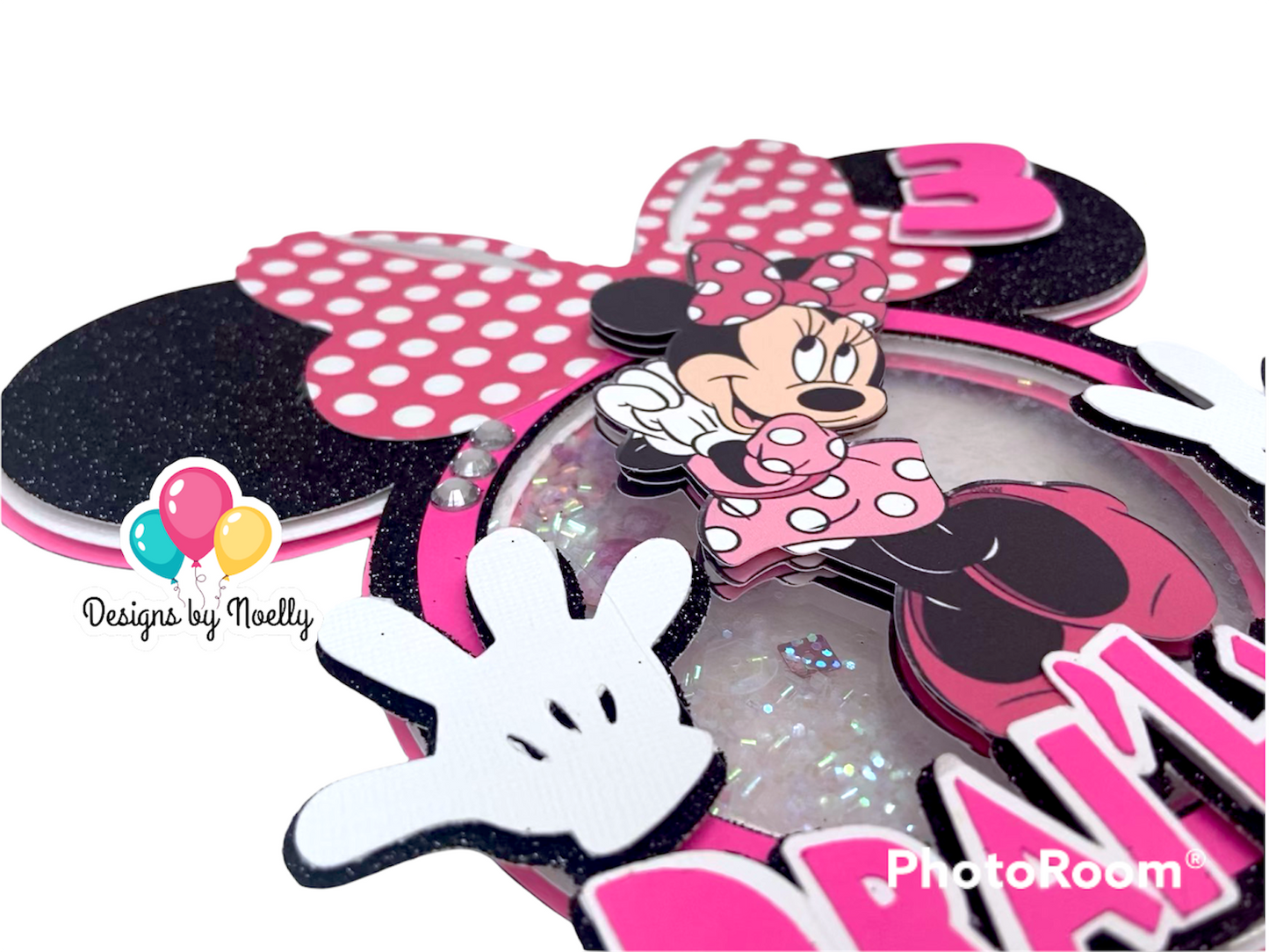 Minnie Mouse Shaker Cake Topper